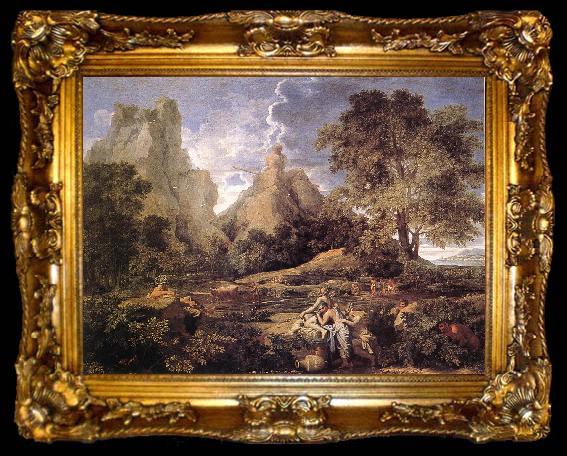 framed  POUSSIN, Nicolas Landscape with Polyphemus af, ta009-2